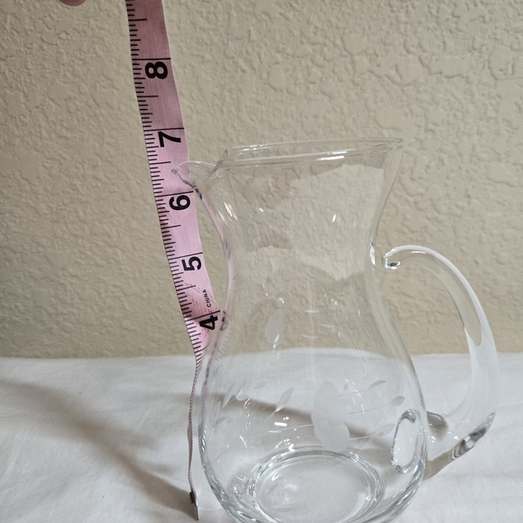 Princess House Heritage Clear Crystal Pitcher - Picture 3 of 4
